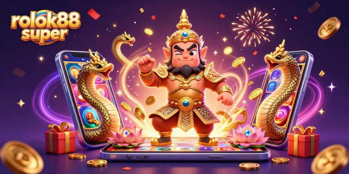 Experience thrilling gameplay with rokok88 super slots amidst vibrant visuals and magical effects.