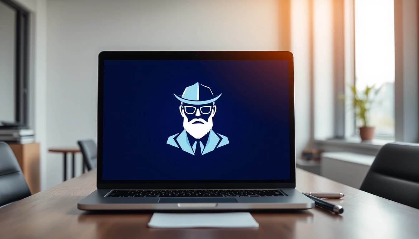 Headhunter analysiert Kandidatenprofile am Laptop, um Talente zu finden.