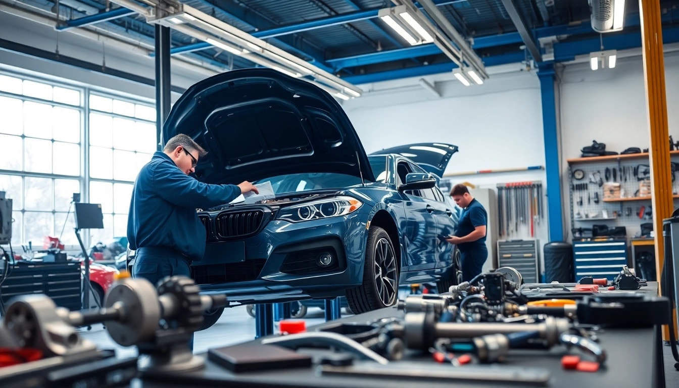 Das wichtigste ist !!! in einer professionellen Autowerkstatt, wo Techniker sorgfältig Fahrzeuge prüfen.