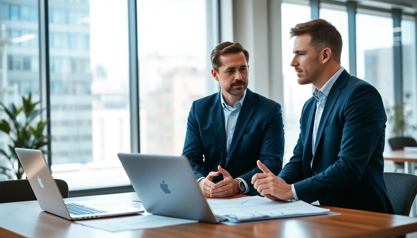 Headhunter Ingenieure evaluates candidates in a modern office environment.