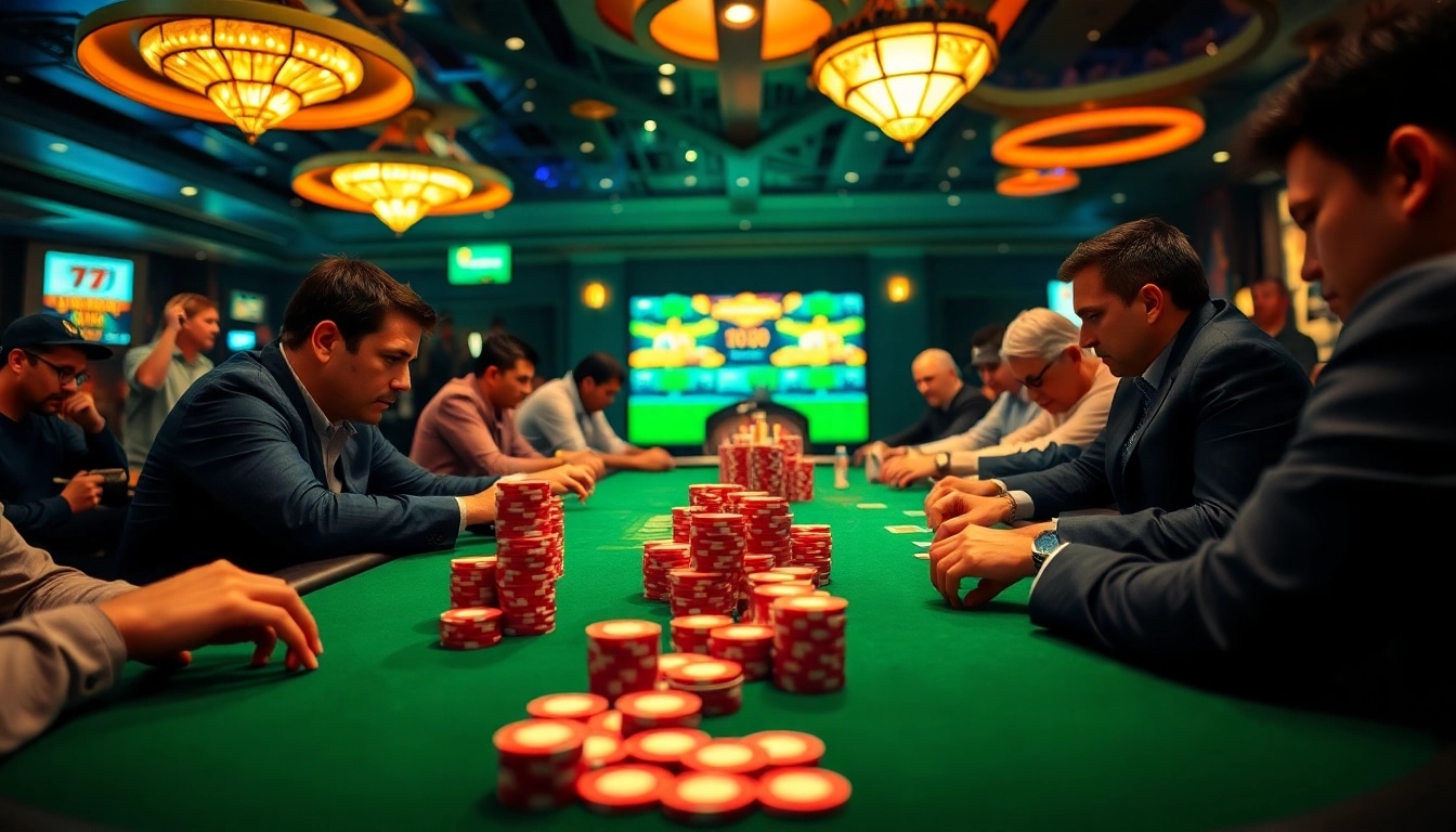 Intensivpflege Frankfurt am Tisch mit Spielern in einem Casino