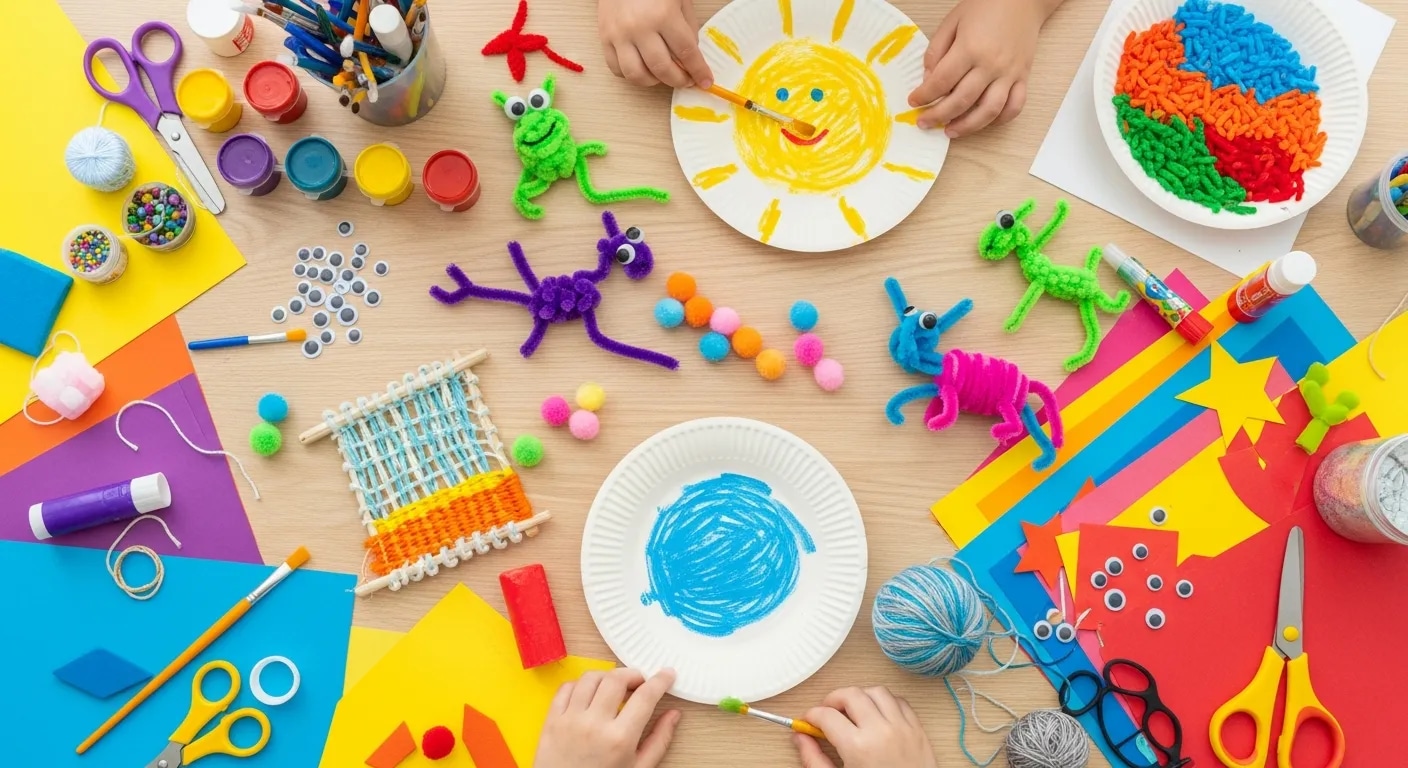 Regenwetter? kreative Beschaeftigung Kinder 3 Jahre rettet den Tag