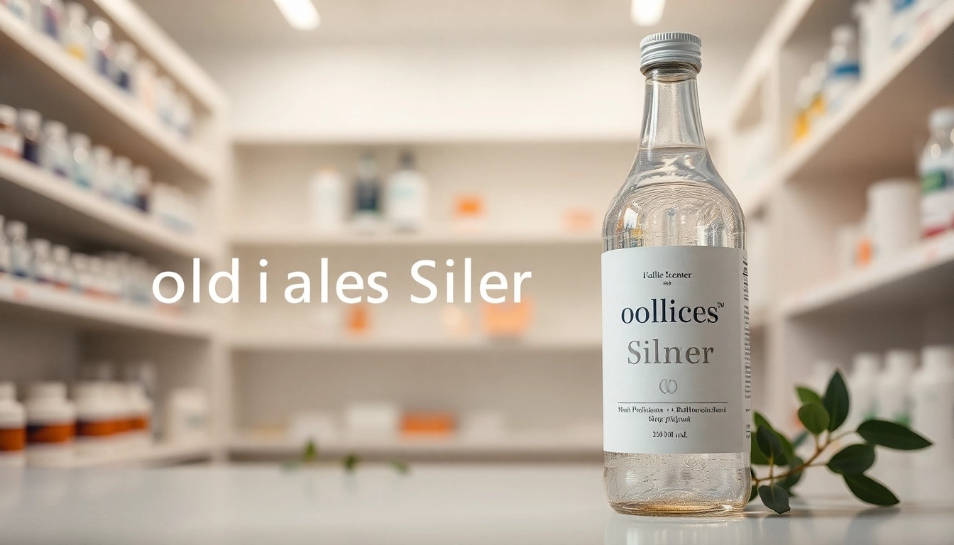 Flasche mit kolloidales Silber kaufen zeigt saubere, hochwertige Silberlösung.