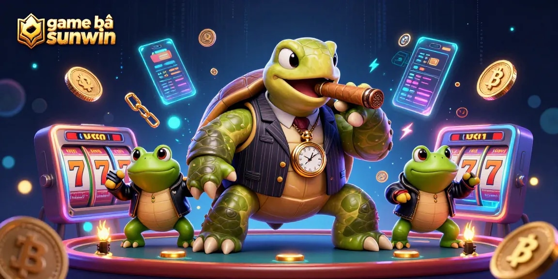 Engage with game bài sunwin featuring vibrant 3D characters and immersive casino visuals.