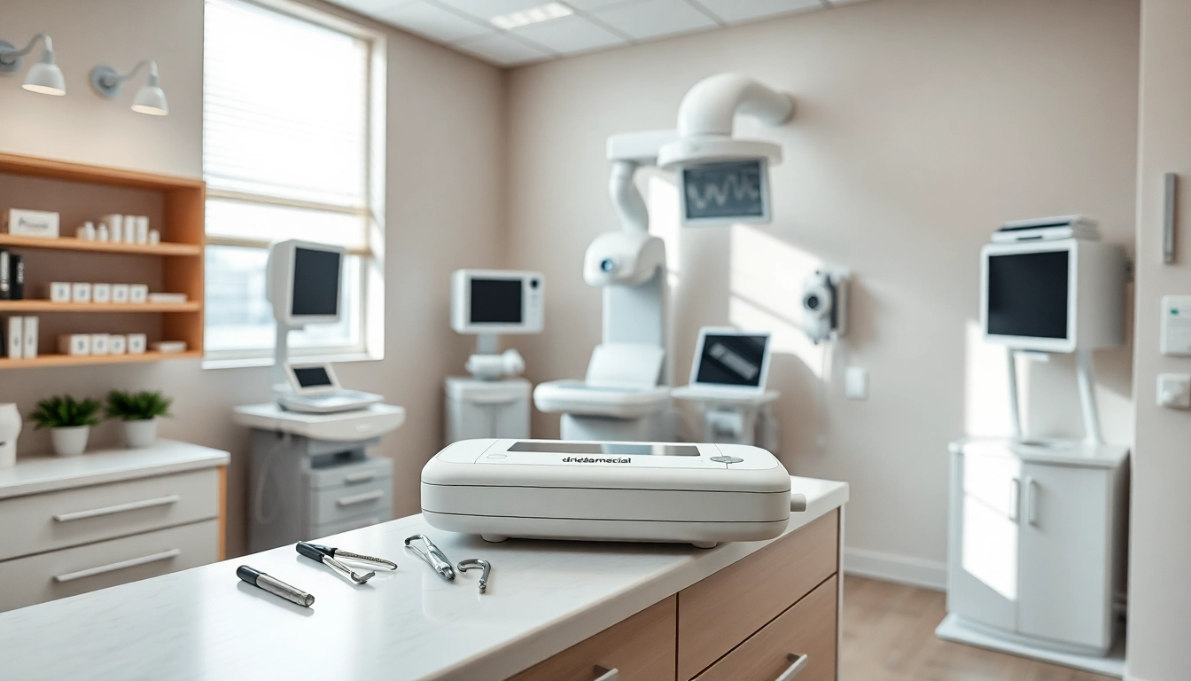 Erfassen Sie die innovative driada medical Technologie in einem modernen medizinischen Untersuchungsraum.