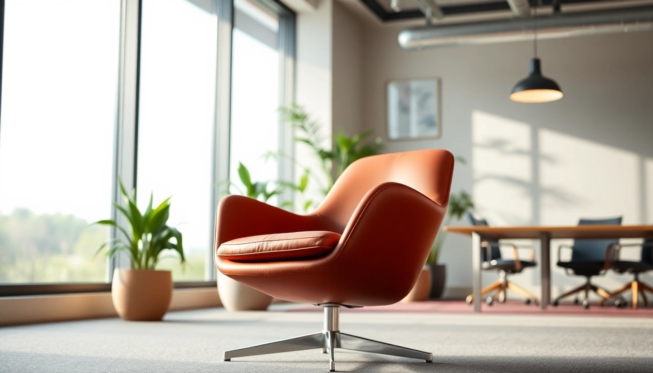 Refurbished Vitra chair in a modern office, showcasing elegant design and comfort.
