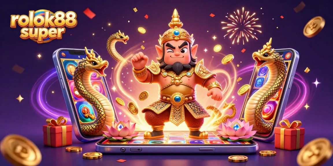 Experience thrilling gameplay with rokok88 super slots amidst vibrant visuals and magical effects.