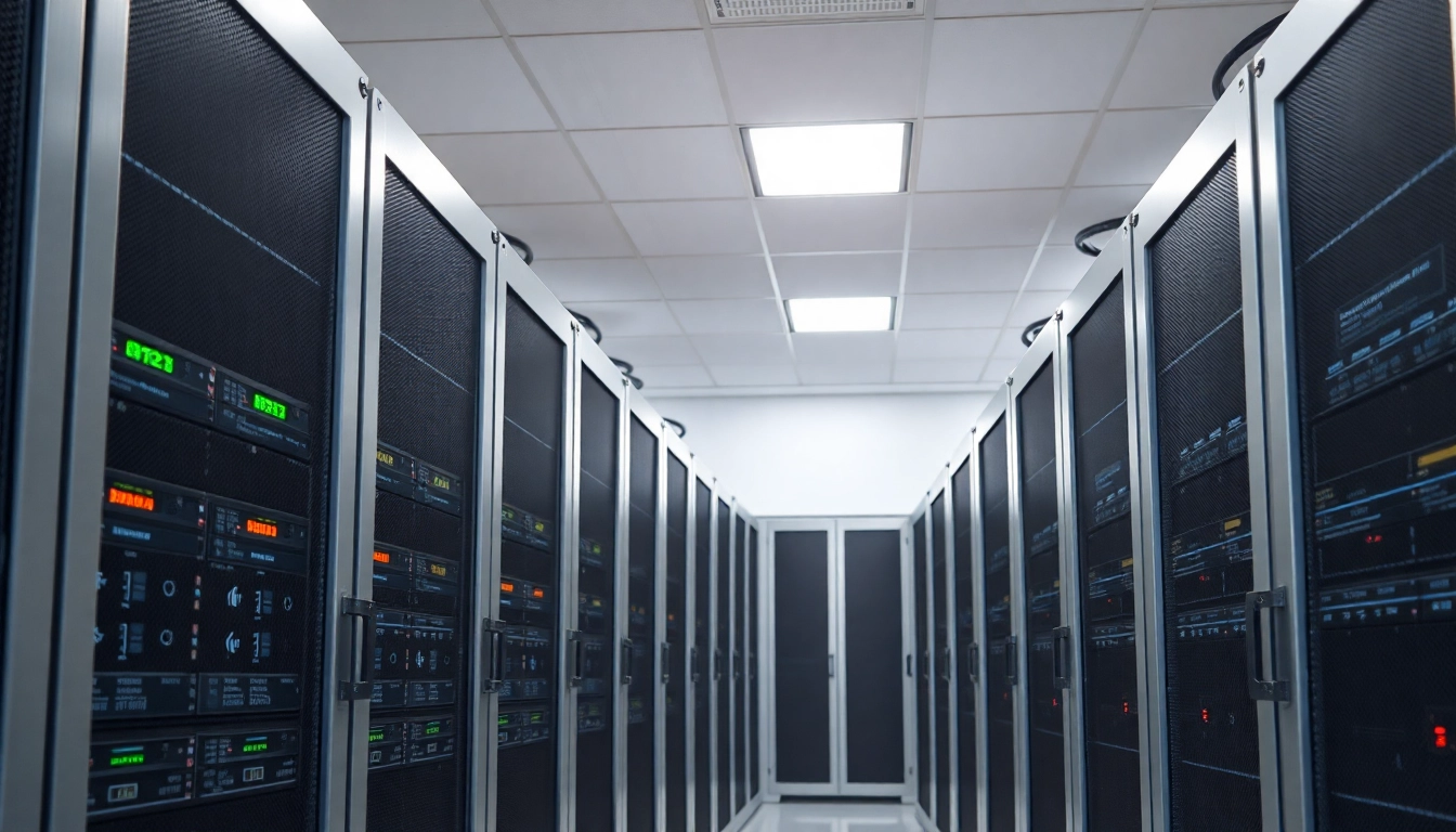 Leistungsstarker Serverraum mit Server 2022 für Unternehmen zur Optimierung der IT-Infrastruktur.