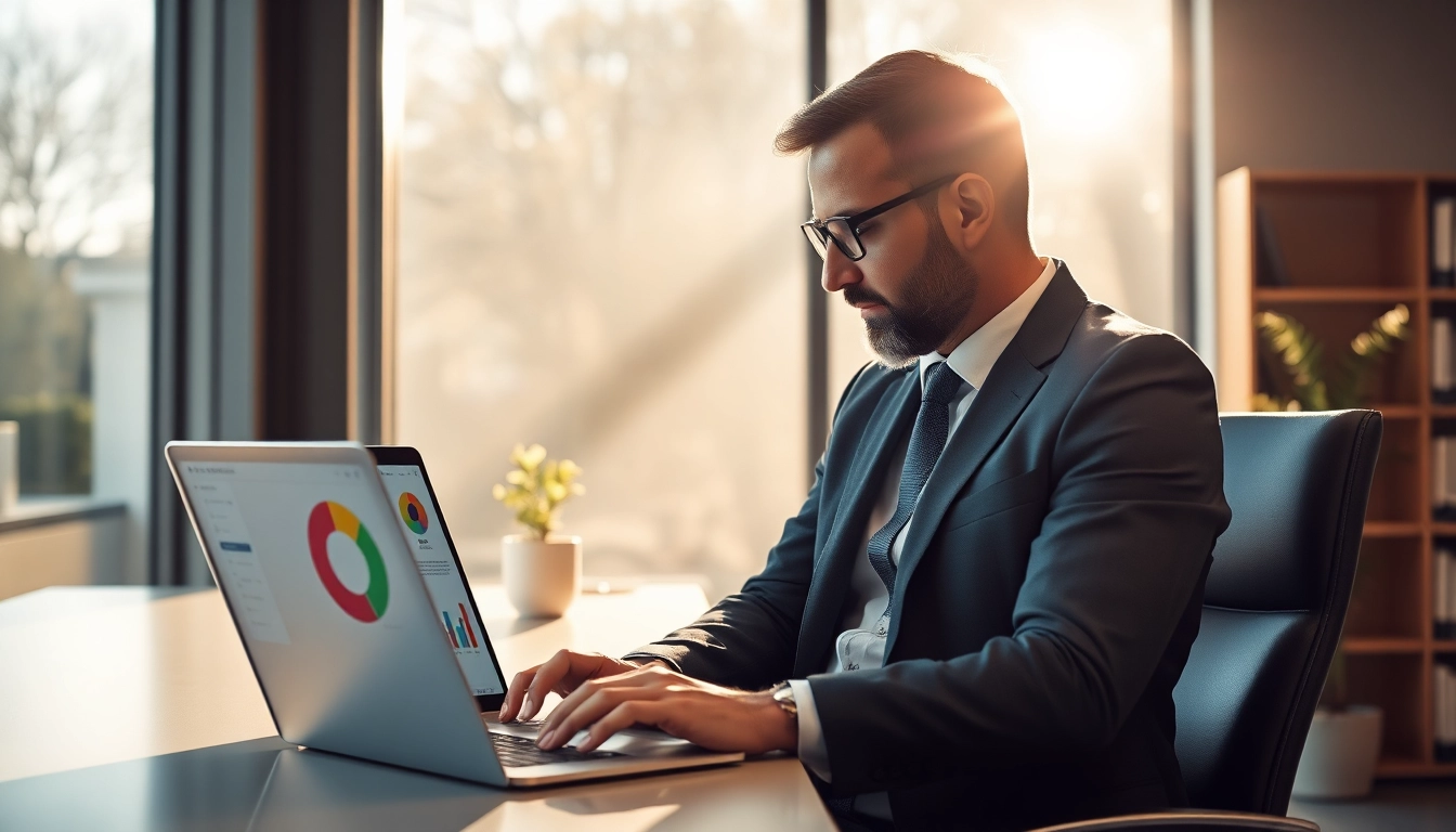 Professioneller Headhunter Oberhausen analysiert Kandidatenprofile in einem modernen Büro.