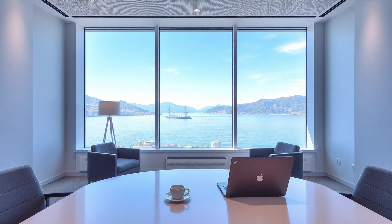 Headhunter Schweiz trifft auf elegantes Bürodesign mit Zürichsee-Blick und modernen Möbeln.
