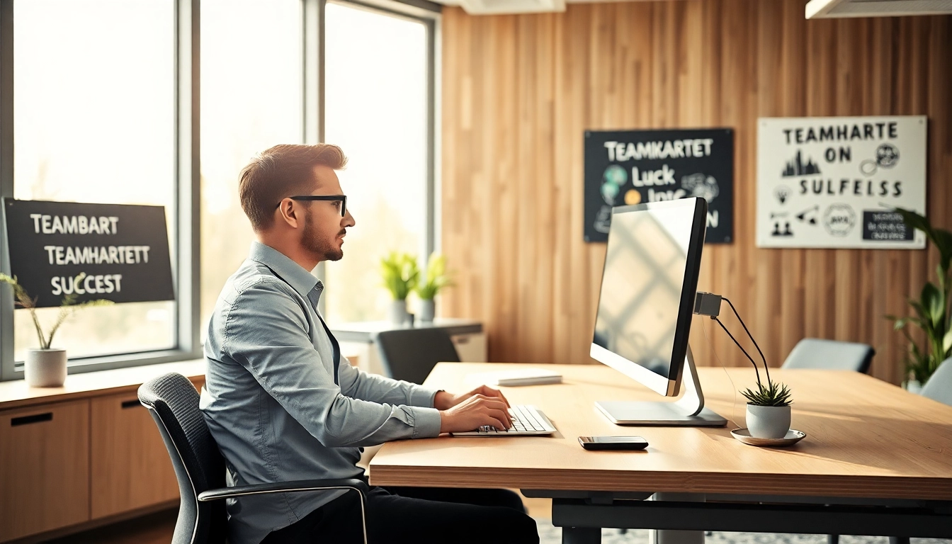 Professioneller Headhunter Saarbrücken arbeitet konzentriert im Büro.