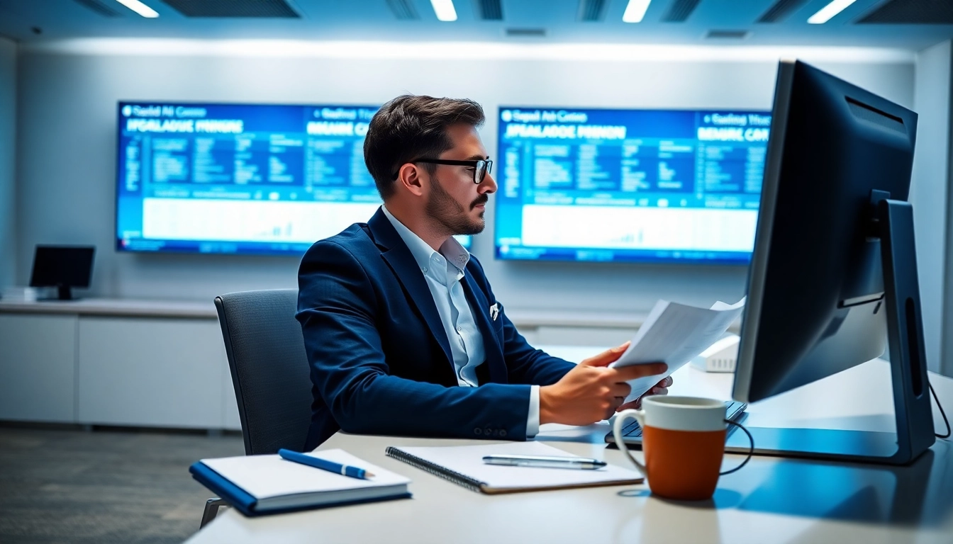 Headhunter IT assessing candidates in a bright office.