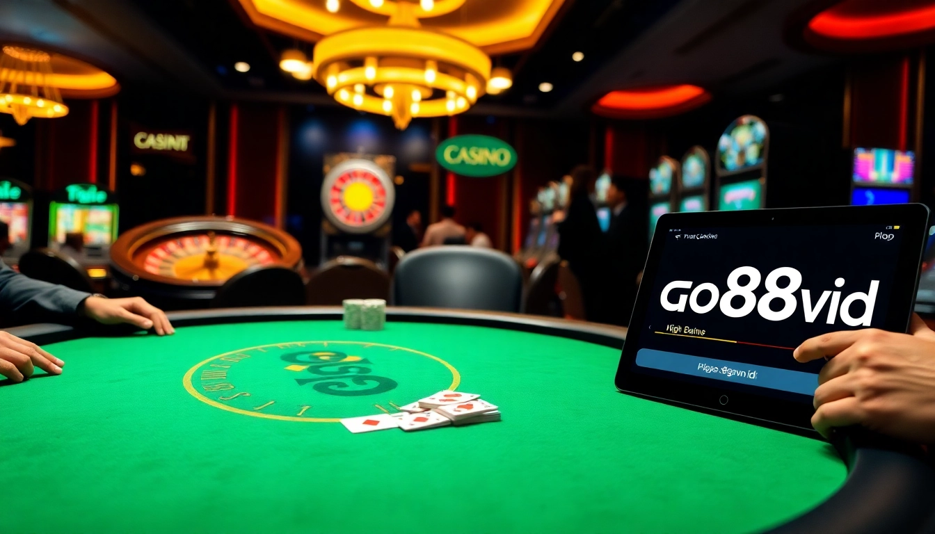 Experience the thrills of gambling with GO88 at the vibrant casino table.